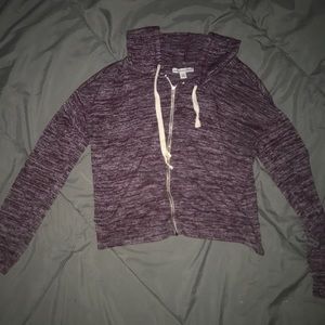 American eagle crop top hoodie